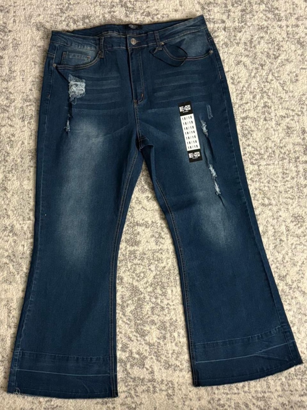 Women’s Bee & Ceci Flare Blue Jeans Brand New Size 18